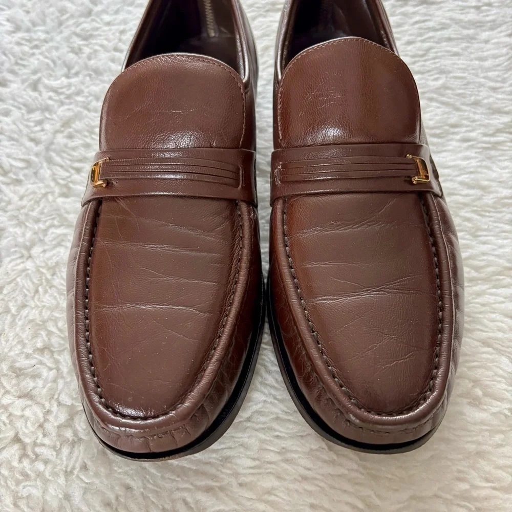 Florsheim Rich Brown Leather Slip-On/Loafers Men’s Shoes size 10.5 B